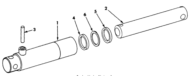 Hydraulic Cylinder - Hyd. Lift Or 3-Point Hitch Attachments I Diagram and Parts List for CUB185  Cub Cadet Lawn Tractor